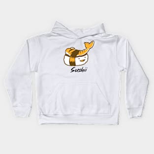 Sushi Fish Roll Cartoon Orange Kids Hoodie